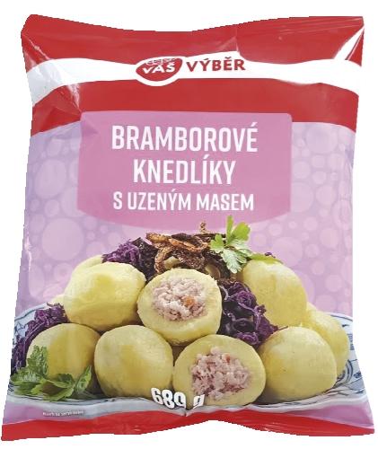 VÁŠ VÝBĚR Bramborové knedlíky s uzeným masem, 680 g