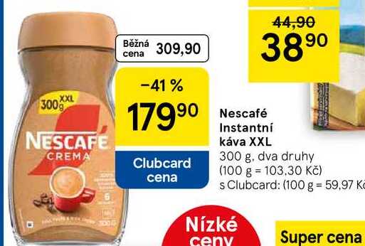 Nescafé Instantní káva XXL, 300 g, dva druhy  