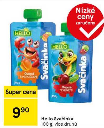 Hello Svačinka, 100 g, více druhů