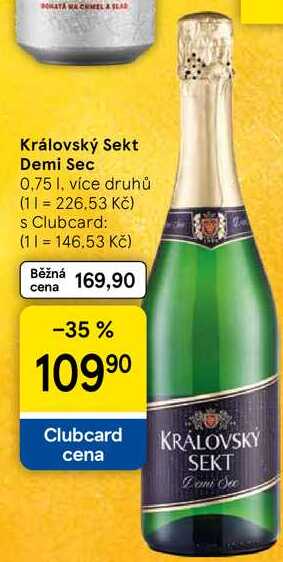 Královský Sekt Demi Sec, 0,75 l