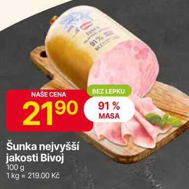Bivoj Šunka nejvyšší jakosti 100 g 