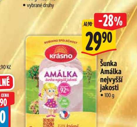  Šunka Amálka nejvyšší jakosti 100 g
