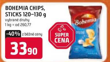 BOHEMIA CHIPS, STICKS 120-130 g 