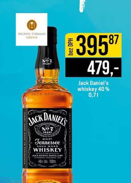 Jack Daniel's whiskey 40% 0,7l