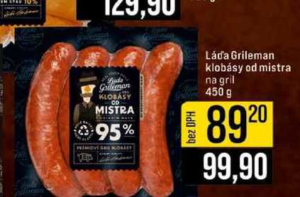 Láďa Grileman klobásy od mistra na gril 450 g