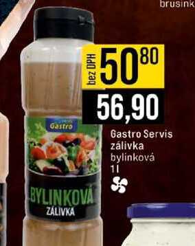 Gastro Servis zálivka bylinková 1l 