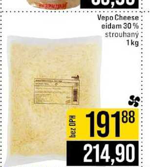 Vepo Cheese eidam 30% strouhaný 1kg