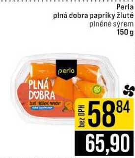 Perla plná dobra papriky žluté plněné sýrem 150 g 