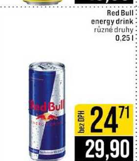 Red Bull energy drink různé druhy 0,25l