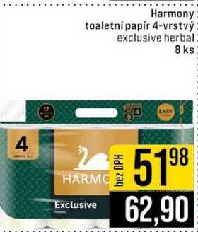 Harmony toaletni papir 4-vrstvý exclusive herbal 8 ks 
