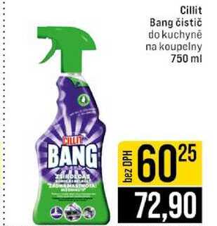 Cillit Bang čistič do kuchyně na koupelny 750 ml