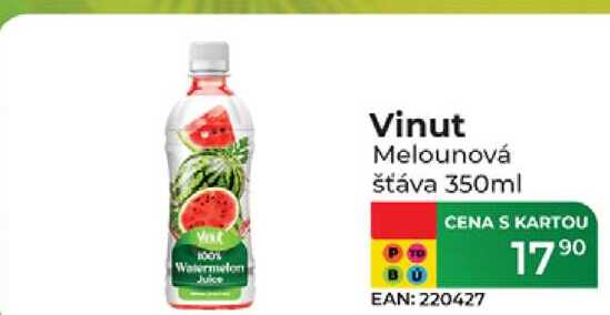 Vinut Melounová šťáva 350ml 