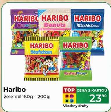 Haribo želé od 160g - 200g 