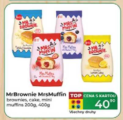 MrBrownie MrsMuffin brownies, cake, mini muffins 200g, 400g