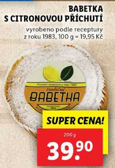 BABETKA S CITRONOVOU PŘÍCHUTÍ, 200 g