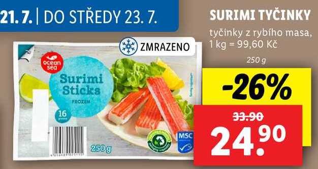 SURIMI TYČINKY, 250 g