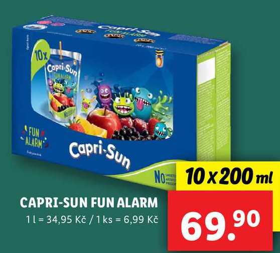 CAPRI-SUN FUN ALARM, 10x 200 ml
