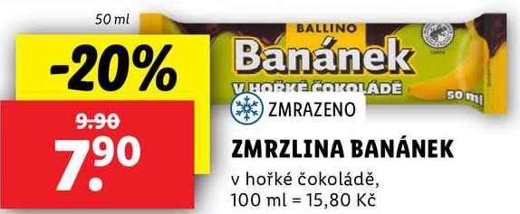 ZMRZLINA BANÁNEK, 50 ml