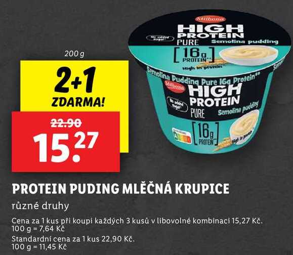 PROTEIN PUDING MLĚČNÁ KRUPICE, 200 g