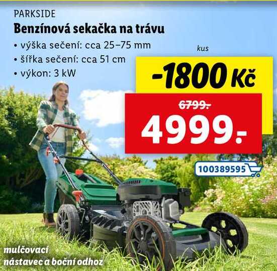 Benzínová sekačka na trávu 