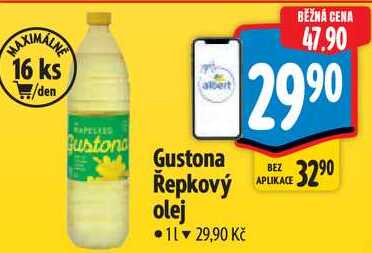 Gustona Řepkový olej, 1 l