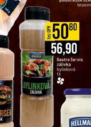 Gastro Servis zálivka bylinková 1l