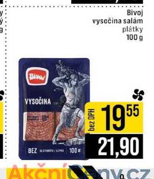Bivoj vysočina salám plátky 100 g 