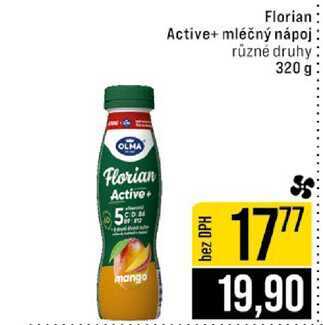 Florian Active+ mléčný nápoj různé druhy 320 g