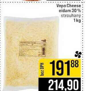 Vepo Cheese eidam 30% strouhaný 1kg 