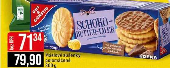 Máslové sušenky polomáčené 300 g