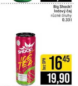Big Shock! ledový čaj různé druhy 0.33l