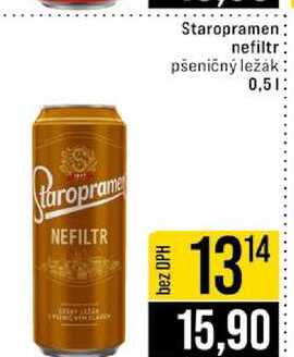 Staropramen nefiltr pšeničný ležák 0,5l 