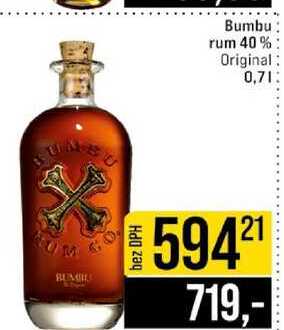 Bumbu rum 40% Original 0,7l 