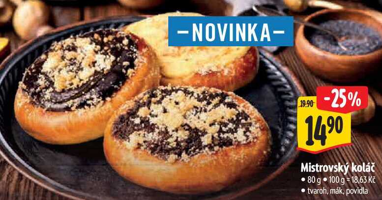 Mistrovský koláč, 80 g