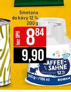 Smetana do kávy 12 % 200 g 