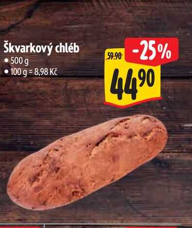 Škvarkový chléb 500 g  