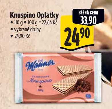 Knuspino Oplatky 110 g 