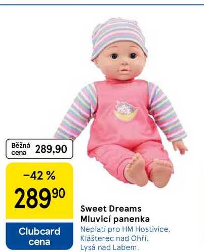 Sweet Dreams Mluvicí panenka