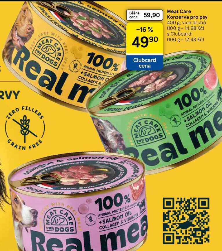 Meat Care Konzerva pro psy, 400 g, více druhů 