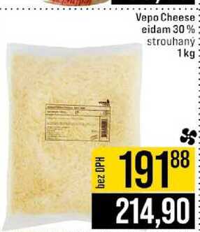 Vepo Cheese eidam 30% strouhaný 1kg 