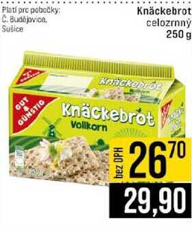 Knäckebrot celozrnný 250 g 