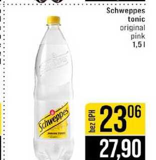 Schweppes tonic original pink 1,5l