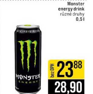 Monster energy drink různé druhy 0,5l
