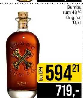 Bumbu rum 40% Original 0,7l