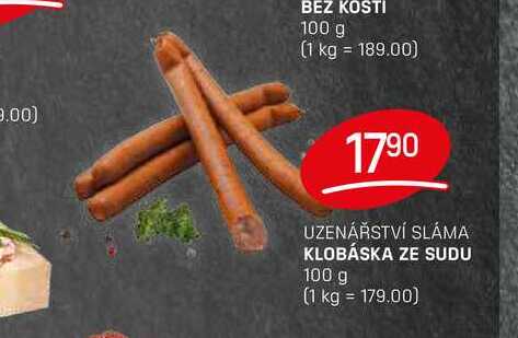 KLOBÁSKA ZE SUDU 100 g 