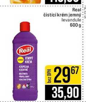 Real čistici krém jemný levandule 600 g