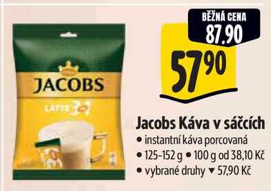 Jacobs Káva v sáčcích, 125-152 g