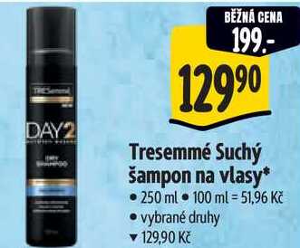 Tresemmé Suchý šampon na vlasy, 250 ml 