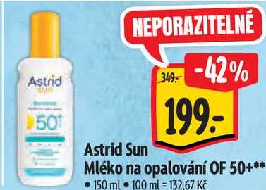 Astrid Sun Mléko na opalování OF 50+, 150 ml 