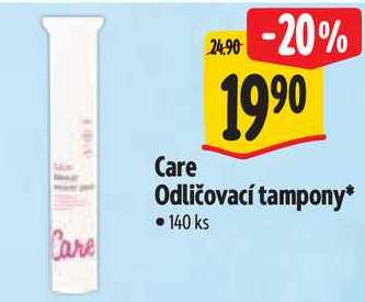 Care Odličovací tampony, 140 ks 